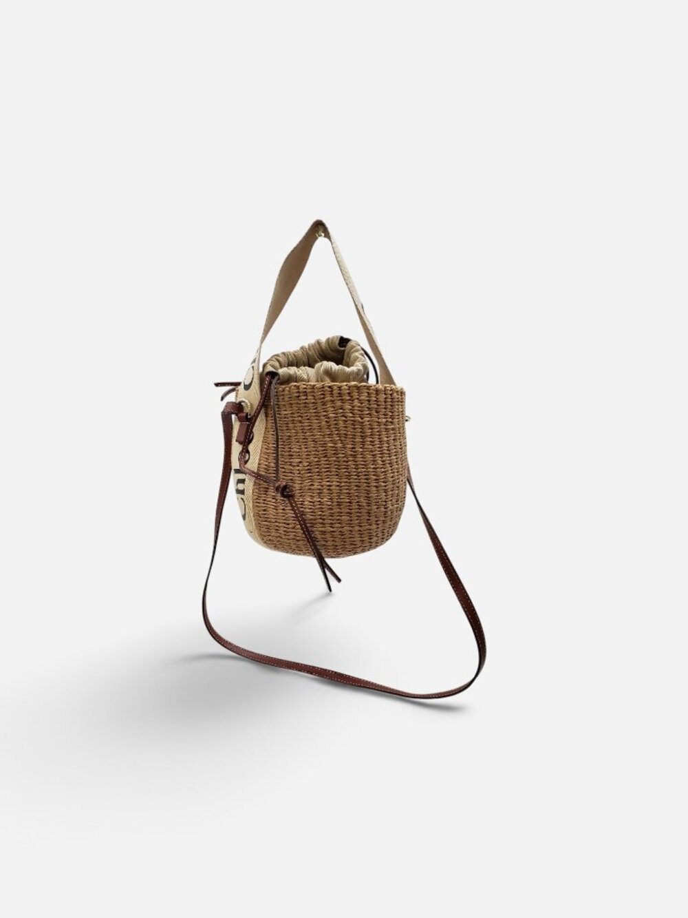 Chloé x Mifuko Woody Small Woven Basket Bag
